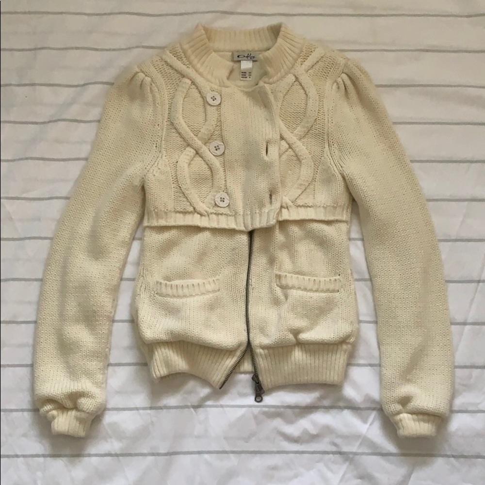 Oakley thick sweater knit jacket size XS